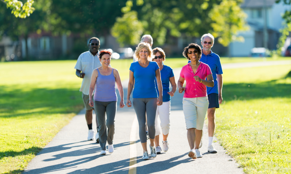 People walking for fitness