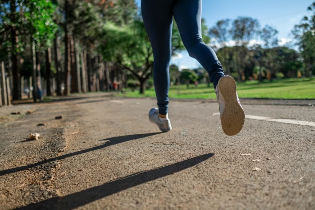 Person jogging for fitness